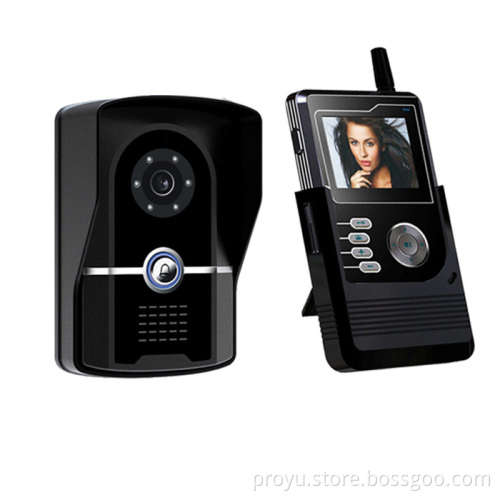 2.4 inch LCD handheld 2.4ghz digital wireless intercom video door phone PY-3424P11